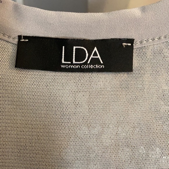 LDA NEW YEARS EVE Grey Sequins Tank Holiday SZ Large - Picture 3 of 6